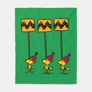 Erdnüsse   Woodstock & Friends Signature März Fleecedecke