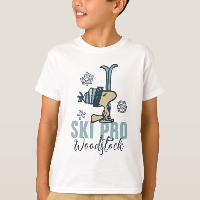 Erdnüsse | Woodstock Ski Pro T-Shirt (Vorderseite)