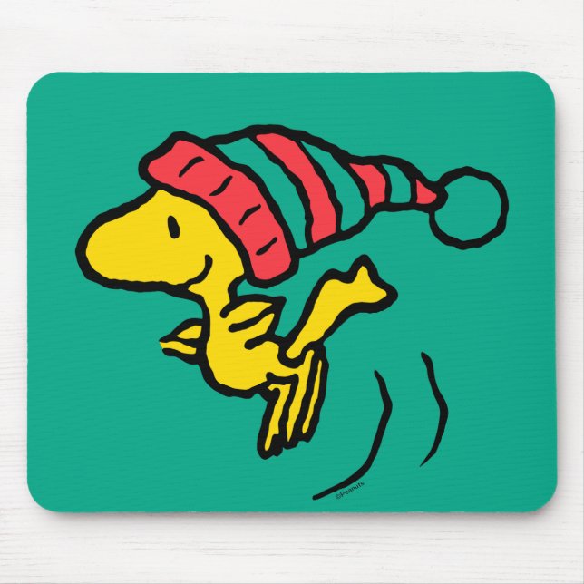 Erdnüsse | Woodstock Winter Beanie Cap Mousepad (Vorne)