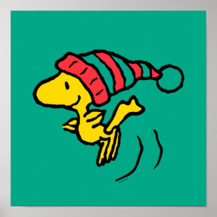 Erdnüsse   Woodstock Winter Beanie Cap Poster
