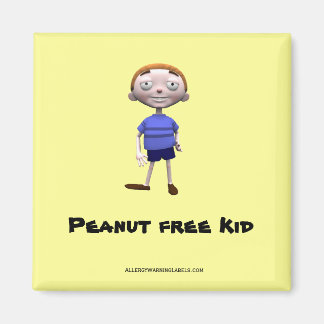 Erdnussfreies Kind Magnet