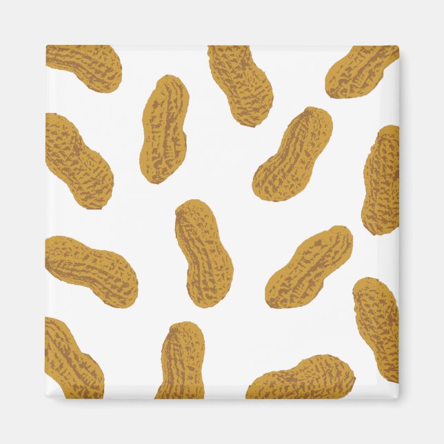 Erdnussmuster Magnet (Vorne)