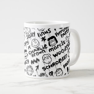 Erdnusszeichen Graffiti Muster Jumbo-Tasse