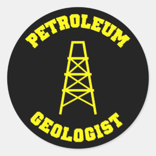 Erdöl-Geologe-Aufkleber Runder Aufkleber
