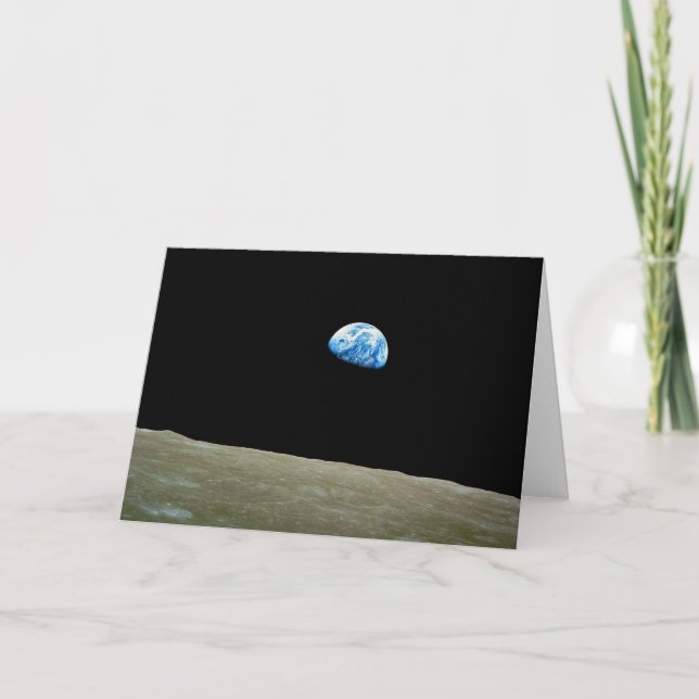 Erdreich der Apollo-8-Mission Karte (Vorderseite)