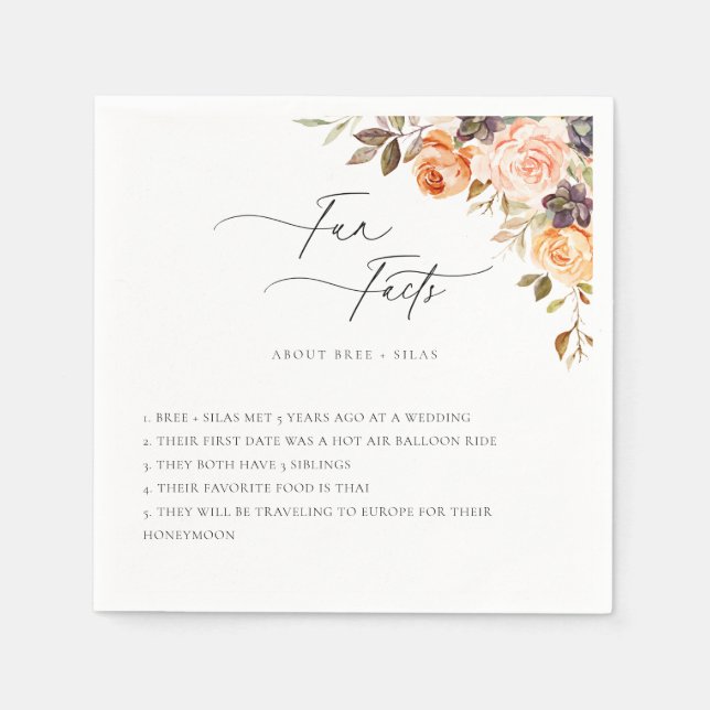 Erdreich-Herbst-Flora-Funke Serviette (Vorderseite)