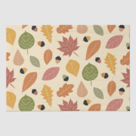 Erdreiche Herbstgänge mit beigen Acornen Seidenpapier