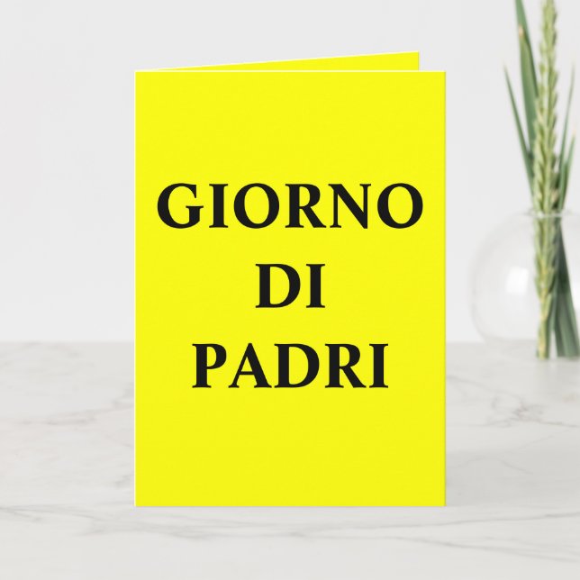 Erdsammlungs-glücklicher Vatertag (ITALIENISCH) Karte (Vorderseite)