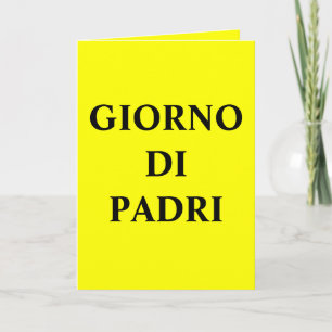 Erdsammlungs-glücklicher Vatertag (ITALIENISCH) Karte