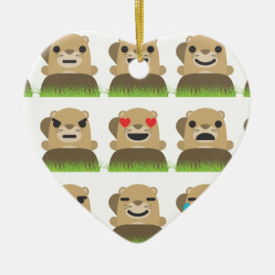 Erdschweinchen Keramik Ornament