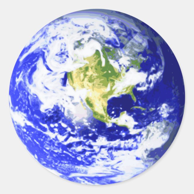 Erdsonarsystem Runder Aufkleber (Vorderseite)