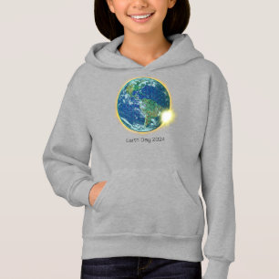 Erdsonne Eclipse 2024 heilige Geometrie Hoodie