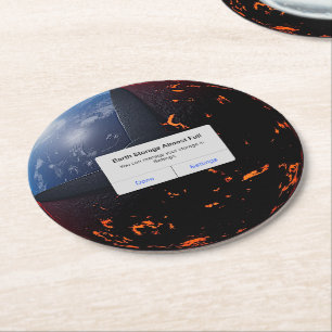 Erdspeicher fast vollständig runder pappuntersetzer