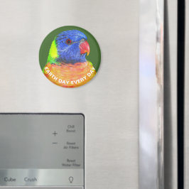 Erdtag Jeden Tag Rainbow Lorikeet Parrot Foto Magnet
