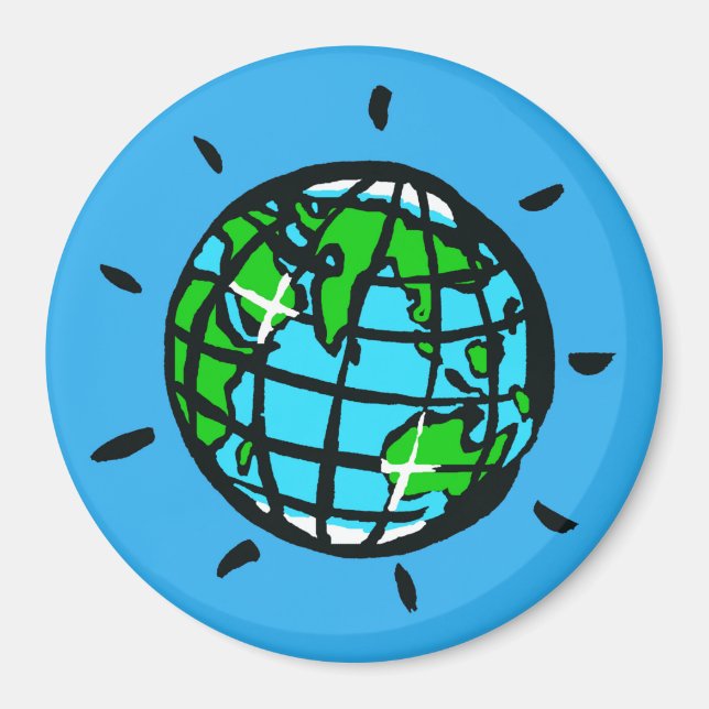 Erdtag - Planet EARTH - Erhaltung der Umwelt Magnet (Vorne)