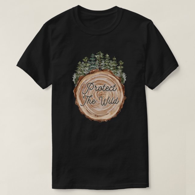 Erdtag Zitronenholz-Plattenbaum-Umgebung T-Shirt (Design vorne)