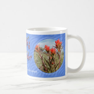 Erdtagesindischer Malerpinsel-Wildblume-Tasse Tasse