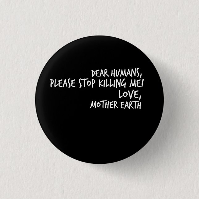 Erdtagesökologe-Öko-Geschenk Button (Vorderseite)