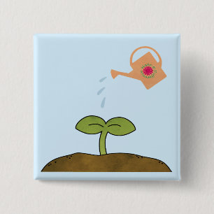 ErdtagesPflanzenbäume stellen einen Button