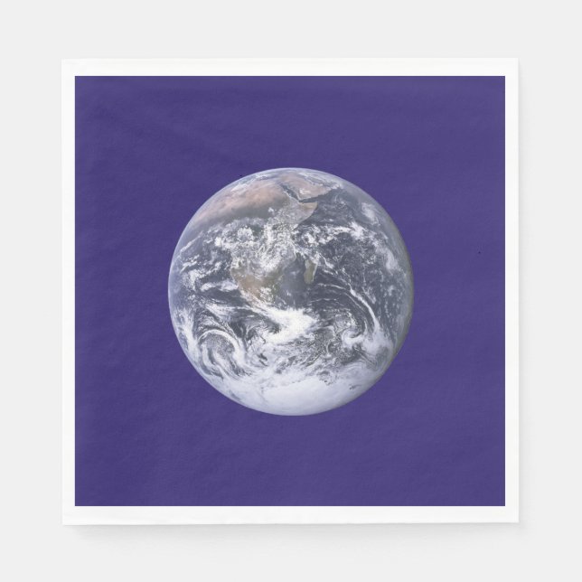 Erdtagsflagge Serviette (Vorderseite)
