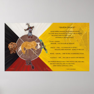 Erdtanz durch Kim McElroy Poster