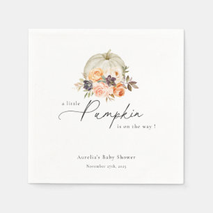 Erdthy Autumn Floral Pumpkin Baby Shooting Serviette