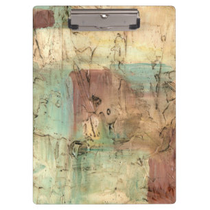 Erdton-Malerei mit gebrochener Oberfläche Klemmbrett