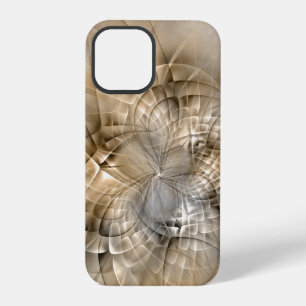 Erdtöne Abstrakte Moderne Fraktal-Kunst-Textur iPhone 12 Pro Hülle