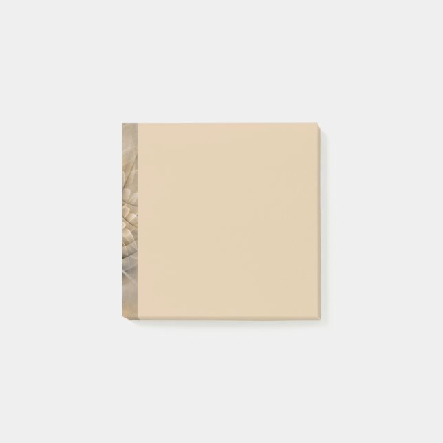 Erdtöne Abstrakte Moderne Fraktal-Kunst-Textur Post-it Klebezettel (Vorderseite)