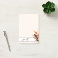 Erdtöne Boho Bouquet personalisiert