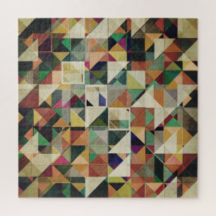 Erdtöne Geometrisches Muster Puzzle