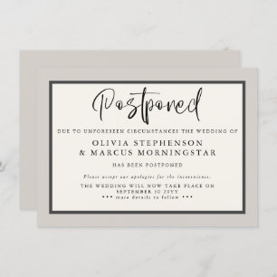 Erdtöne - Moderne Ankündigung verspäteter Veransta