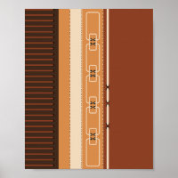 Erdtöne Streifen Minimalistischer Innendekoration