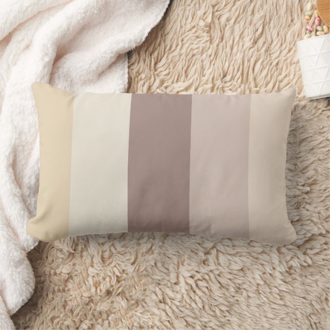 Erdtöne Streifenmuster Lumbalwirbelkissen Lendenkissen (Decke)