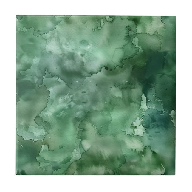 Erdtone Wasserfarbmuster Fliese (Vorderseite)