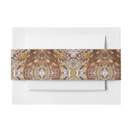 Erdtönen Perlen Print Einladungsbanderole