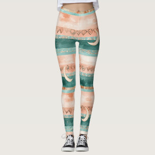 Erdtöner-Halbmond für Mond-Enthusiasten Leggings