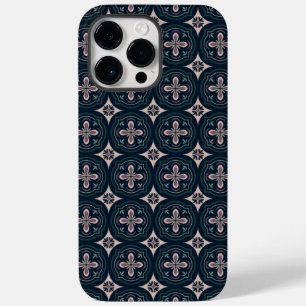 erdtönige florale geometrische Fliesen Case-Mate iPhone 14 Pro Max Hülle