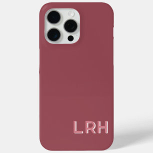 Erdtöniges Rot-Rocks-Schatten-Monogramm-Handyhülle Case-Mate iPhone Hülle