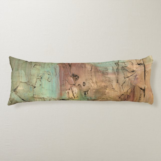 Erdtonmalerei mit gerissener Oberfläche Seitenschläferkissen (Vorderseite)