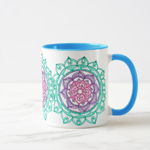 Erdung der Mandala-Kaffee-Tasse durch Megaflora Tasse
