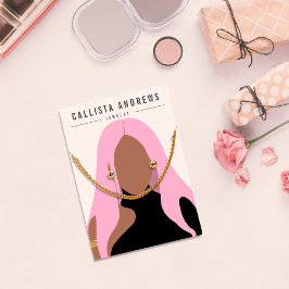 Erdung des Bohemischen rosa Girls mit Necklace Dis