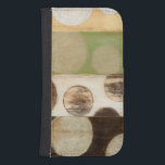 Erdung von Tone-Holzpaneelen mit Kreisen Galaxy S4 Geldbeutel Hülle<br><div class="desc">Dieses Gemälde wurde von Norman Wyatt, Jr. erschaffen und nach dem französischen Verfahren Giclee hergestellt, um Tintenpatronen auf eine Leinwand zu sprühen. Verlieren Sie sich in den konzentrischen Kreisen, der Verschmelzung von Erdtonfarben durch das Gemälde oder dem Holzpaneel-Aussehen des Stückes. Ein großartiger Kauf für jeden, der sich für moderne Kunst...</div>