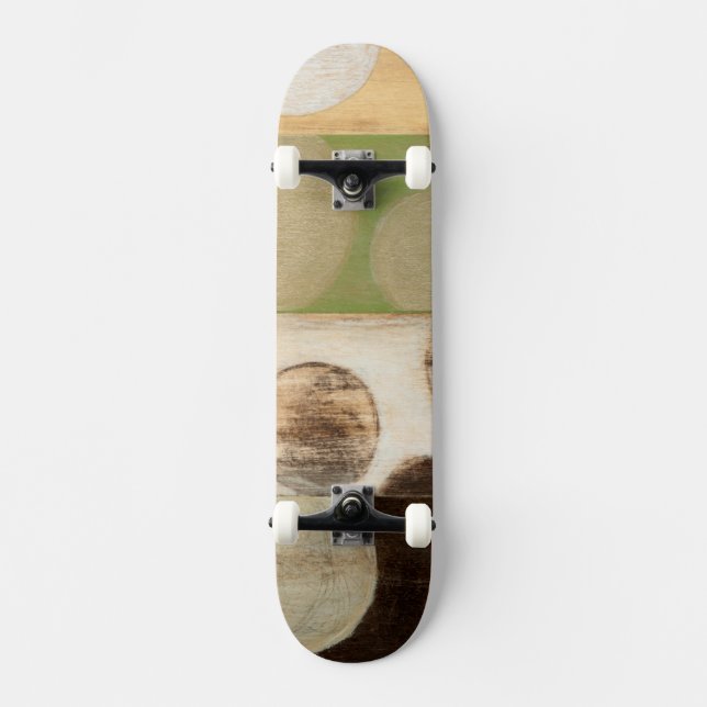 Erdung von Tone-Holzpaneelen mit Kreisen Skateboard (Vorderseite)