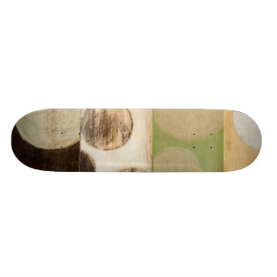 Erdung von Tone-Holzpaneelen mit Kreisen Skateboard
