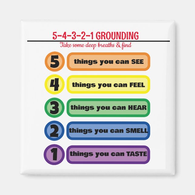 Erdungstechnik für Angst/Stress 5 Sinne Magnet (Vorne)