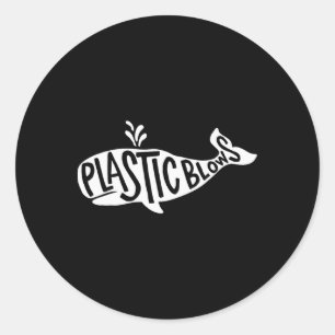 Erdwal - Plastikblasen Runder Aufkleber