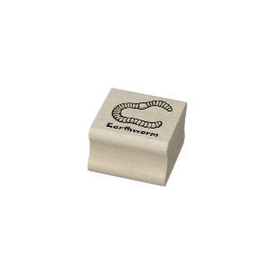 ERDWERMTIERE BRIEFMARKE GUMMISTEMPEL