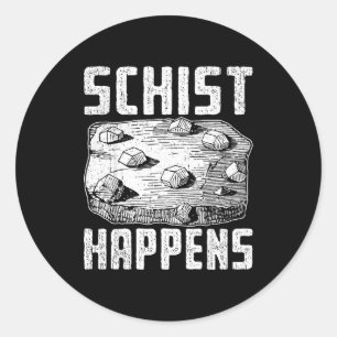 Erdwissenschaft-Humor-Kunst für Geologiestudenten  Runder Aufkleber