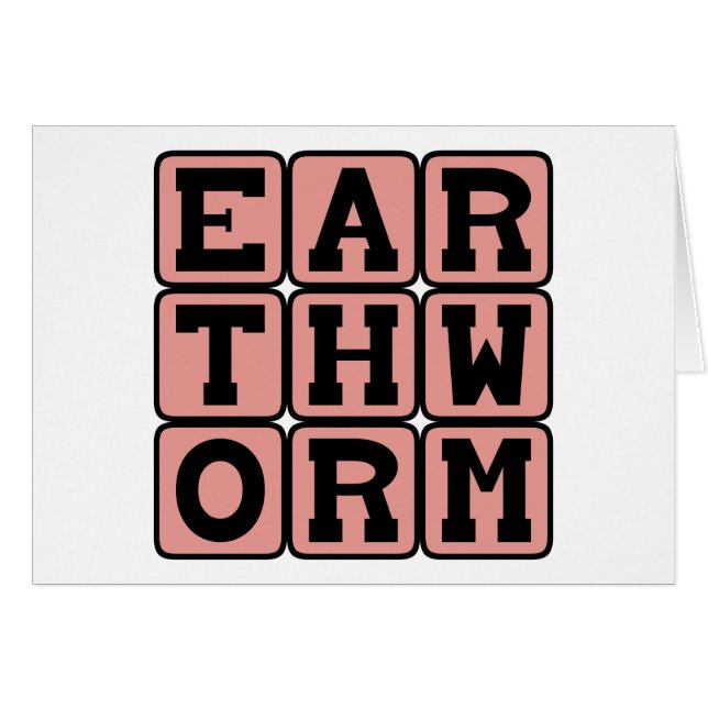 Erdwurm, bewohnendes Insekt (Vorderseite (Horizontal))